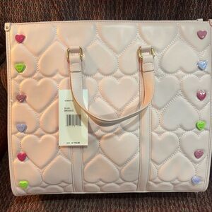 Betsey Johnson Light Pink Valentines Handbag